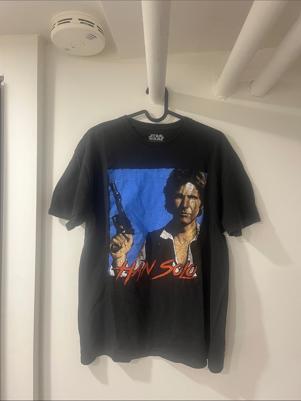 Vintage Star Wars Han Solo Graphic T-Shirt - Black LARGE